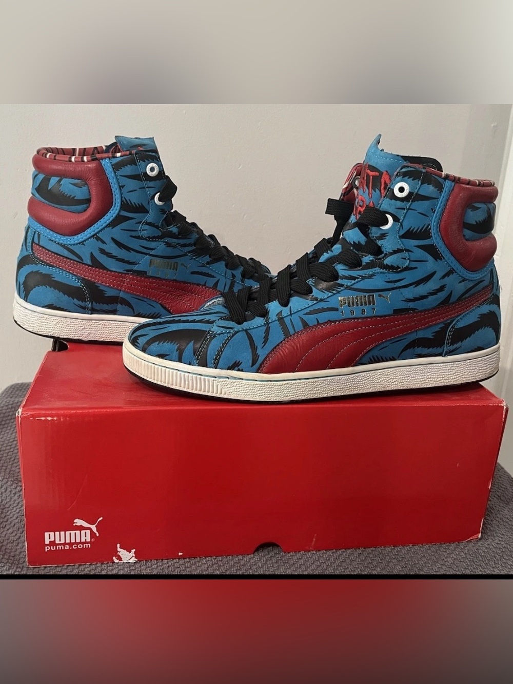 Santa Cruz x Puma First Round Screaming Hand Sz 11 (UK Sz 10) 2008 RARE LIMITED - Picture 3 of 12